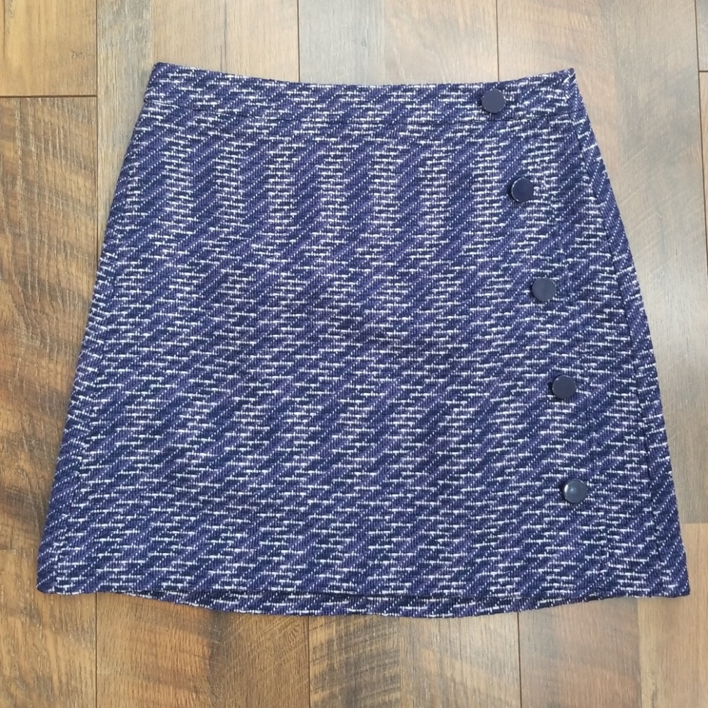 Loft faux wrap skirt